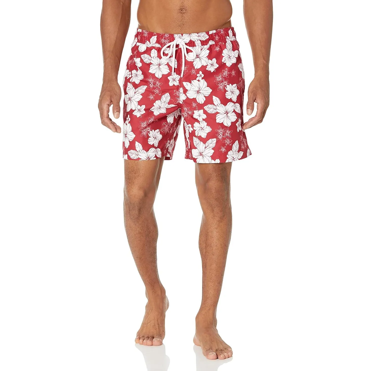 Adjustable Drawstring Swim Trunks