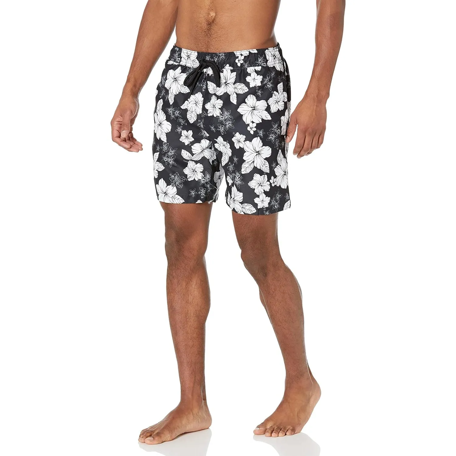 Adjustable Drawstring Swim Trunks