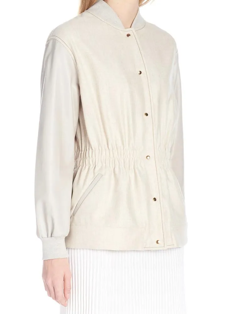 Agnona Smocked Safari Jacket