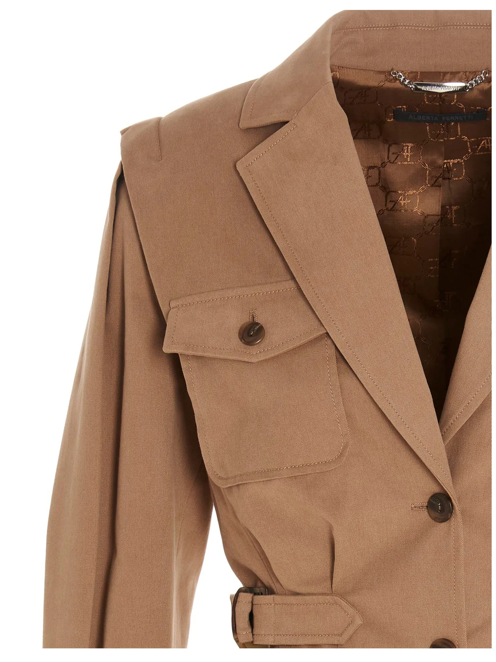 Alberta Ferretti Belted Safari Jacket