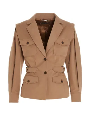 Alberta Ferretti Belted Safari Jacket