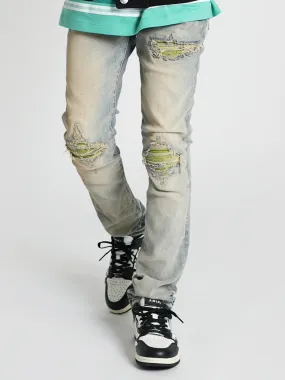 Amiri Boys Ripped Jeans in Blue