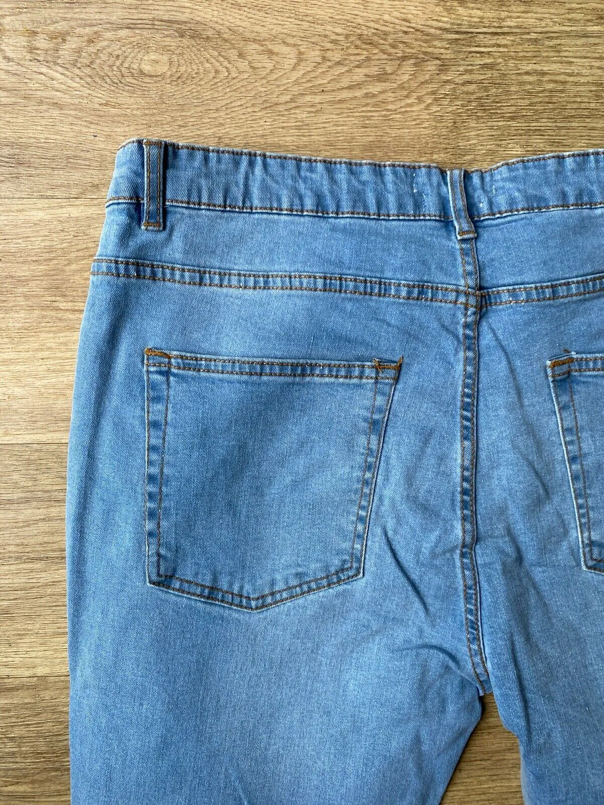 Another Influence Light Blue Jeans Size W36 R L32" Ripped Knees