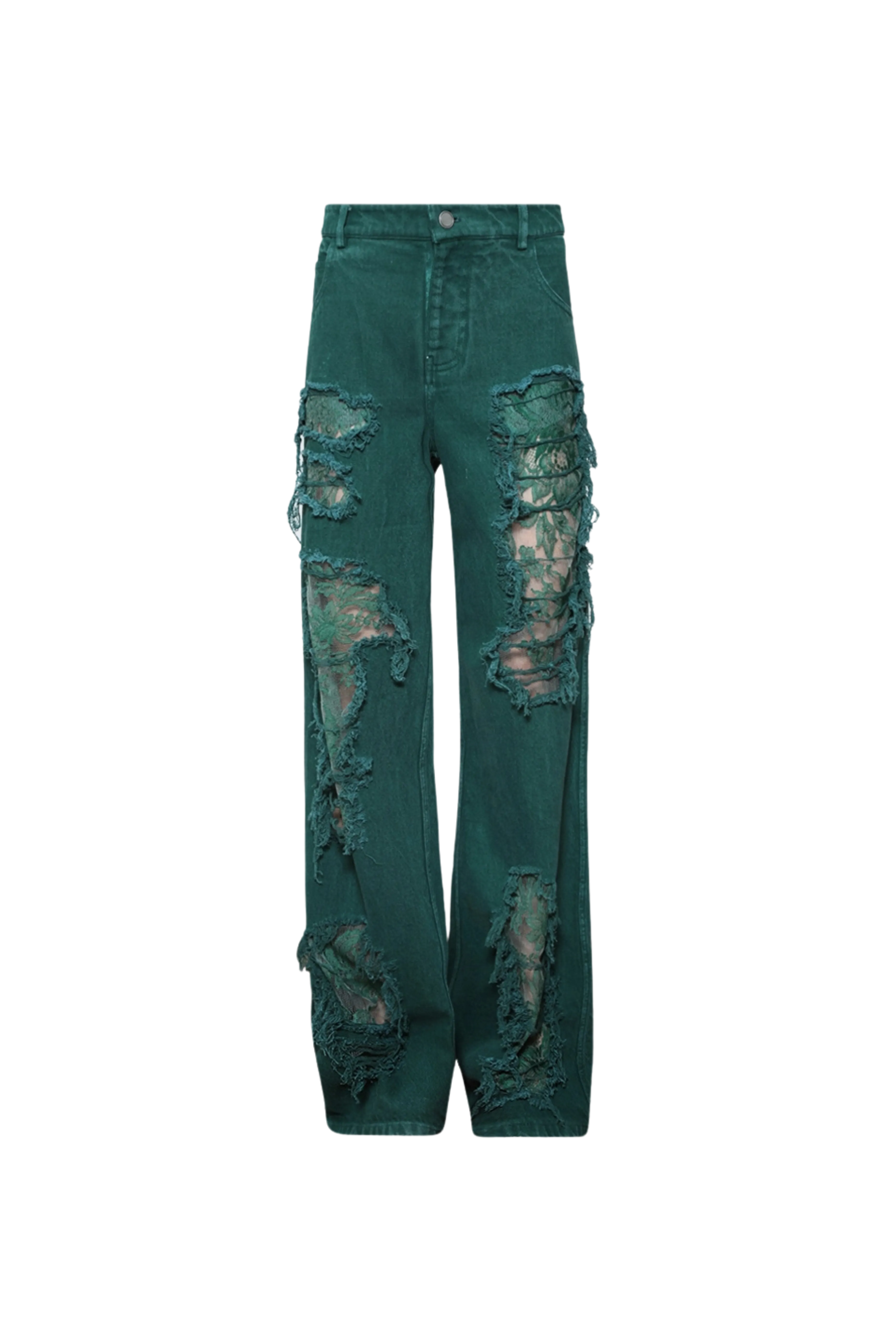 Arboreal Distressed Lace Jeans