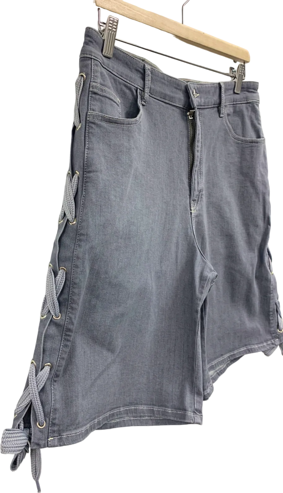 Baum und Pferdgarten Grey Organic Cotton Drawstring Shorts UK 10