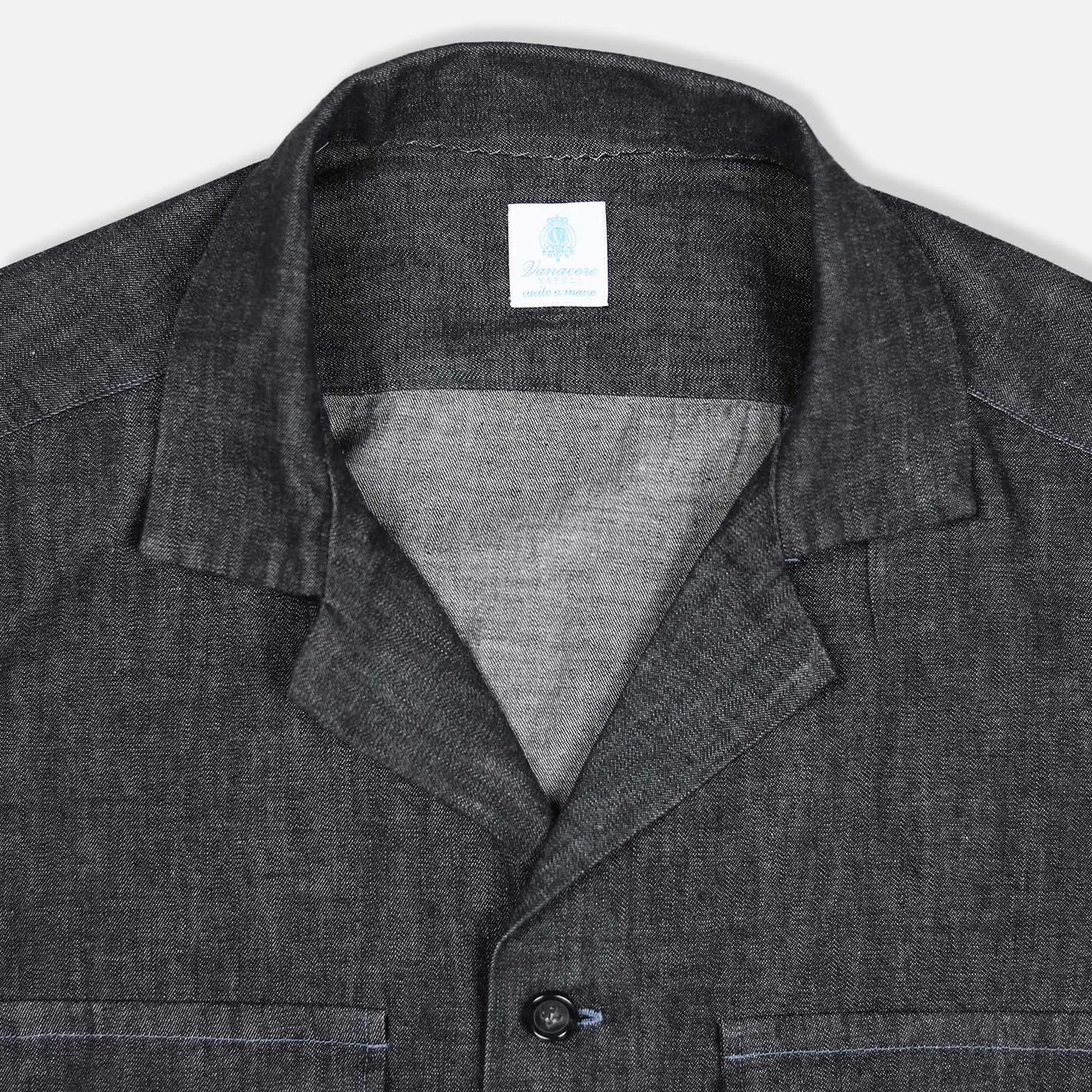 Black Denim Lipari Shirt Jacket