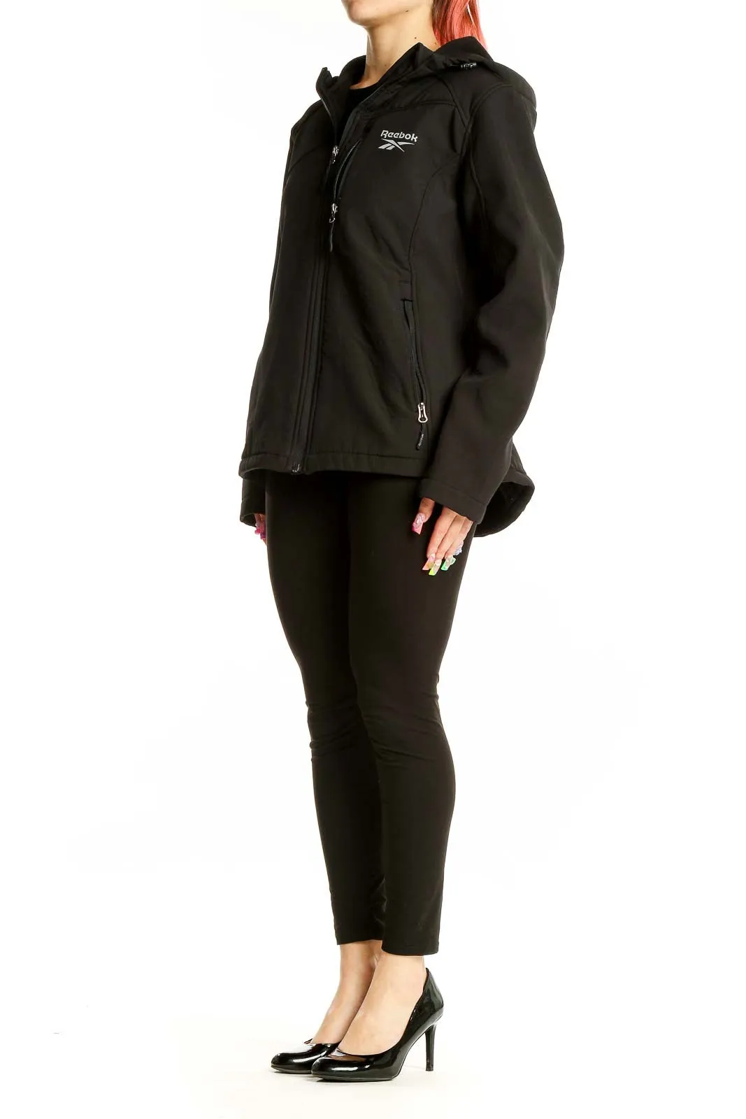 Black Hooded Performance Jacket