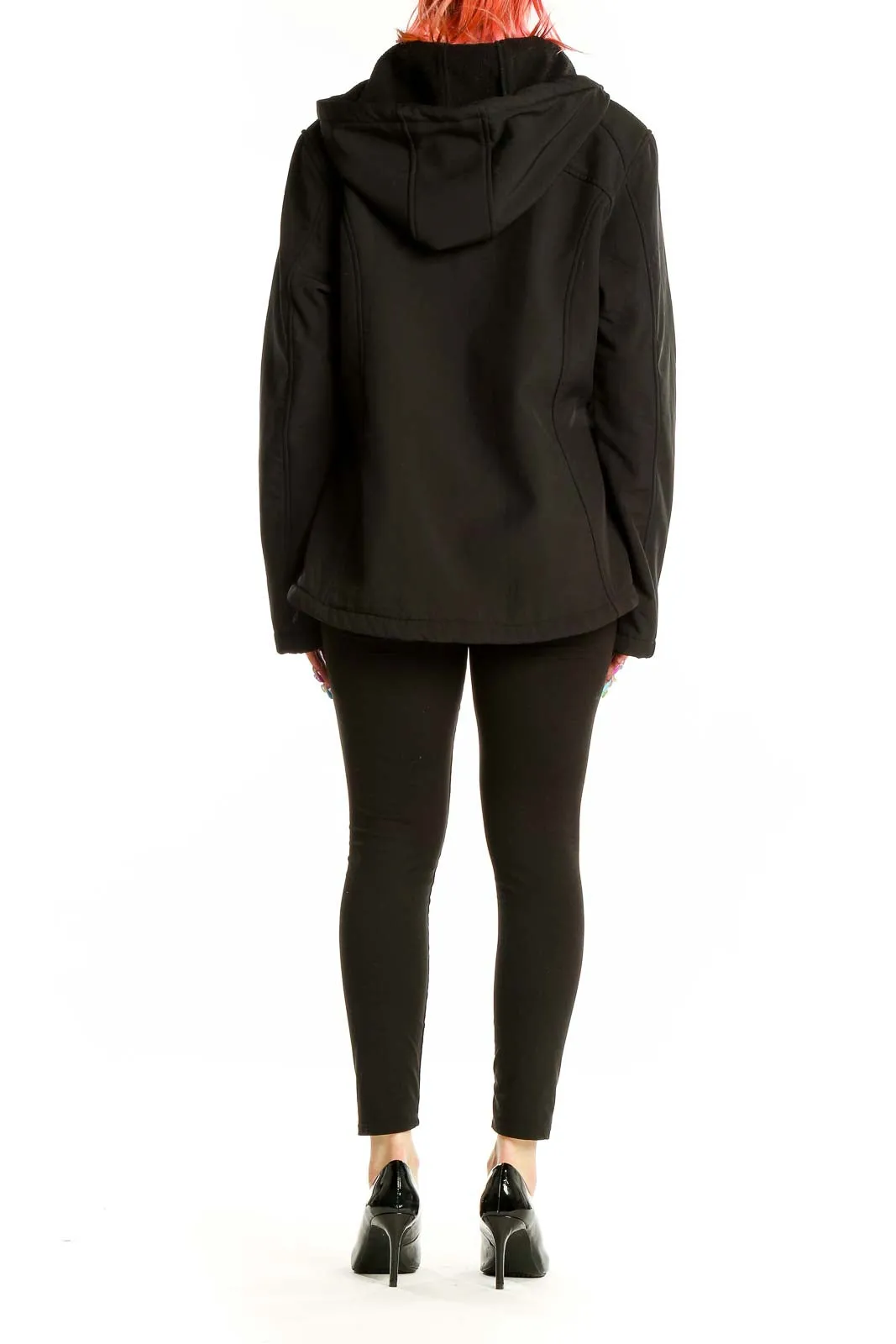 Black Hooded Performance Jacket