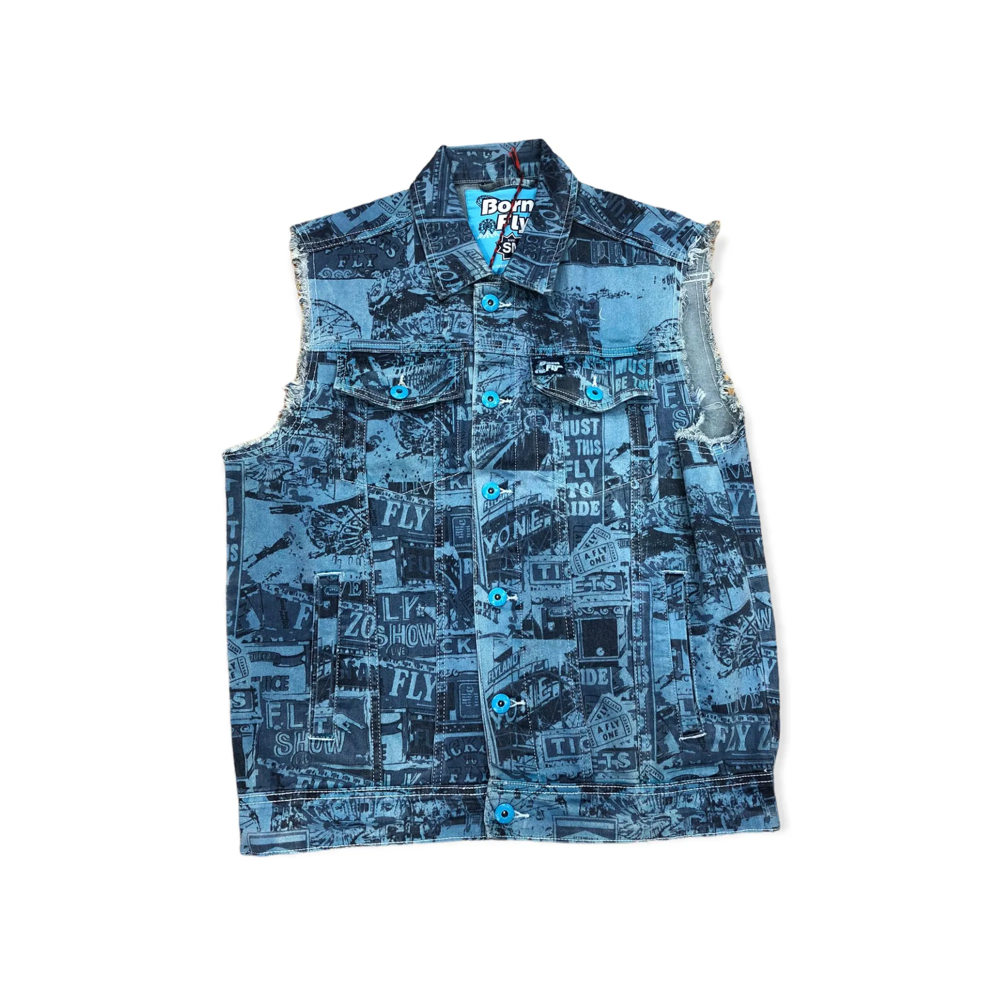 BORN FLY: Flyest Fair Denim Vest 2205V4387