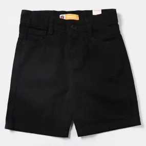 Boys Denim rigid Short Basic-BLACK