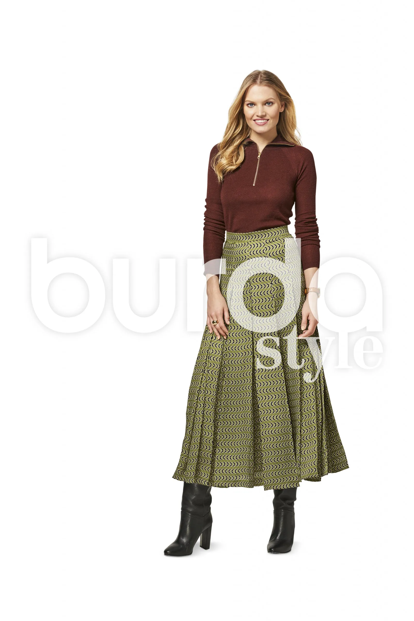 Burda Pleated Skirts 6466