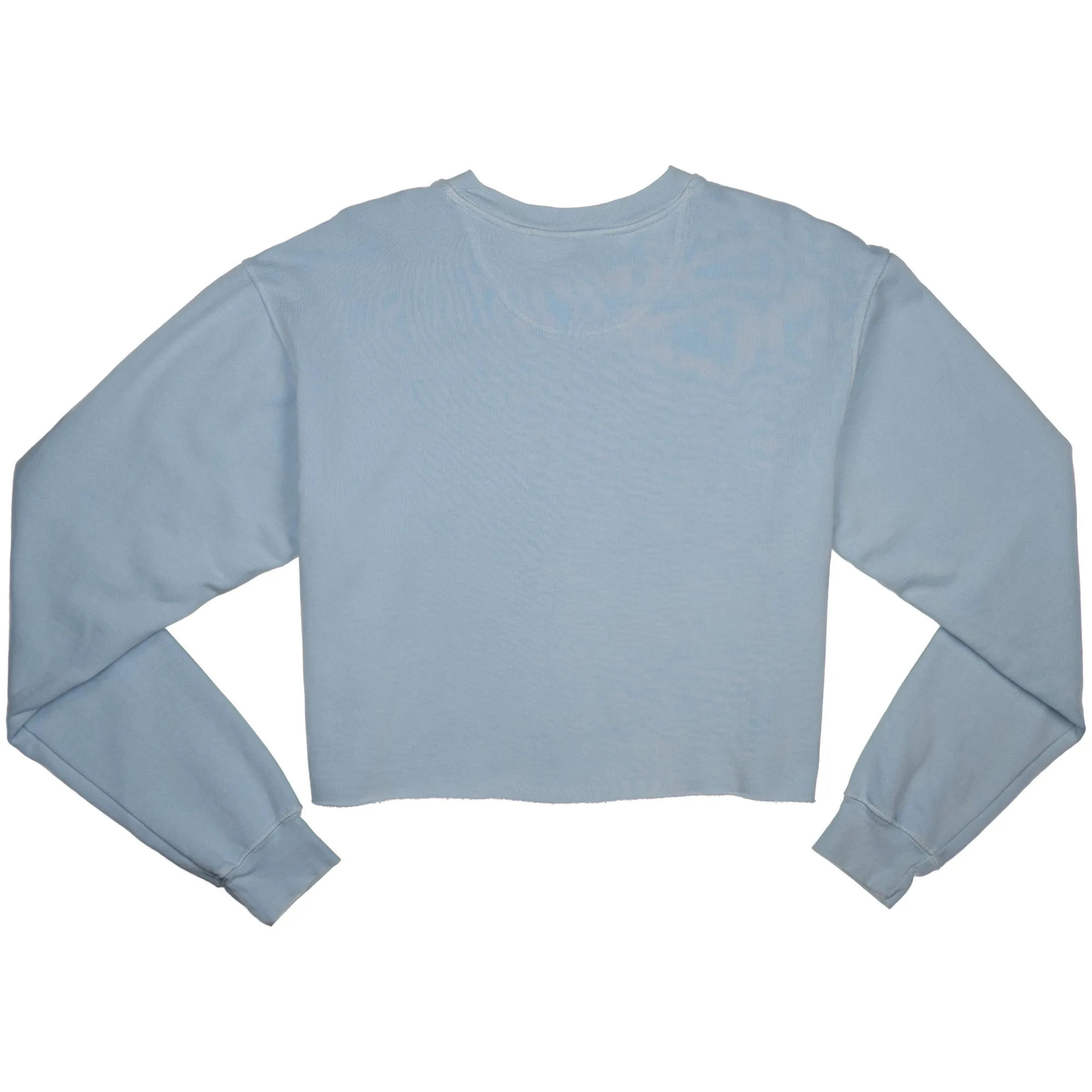 Cleanline Women's Blue Curl Cropped Sweatshirt