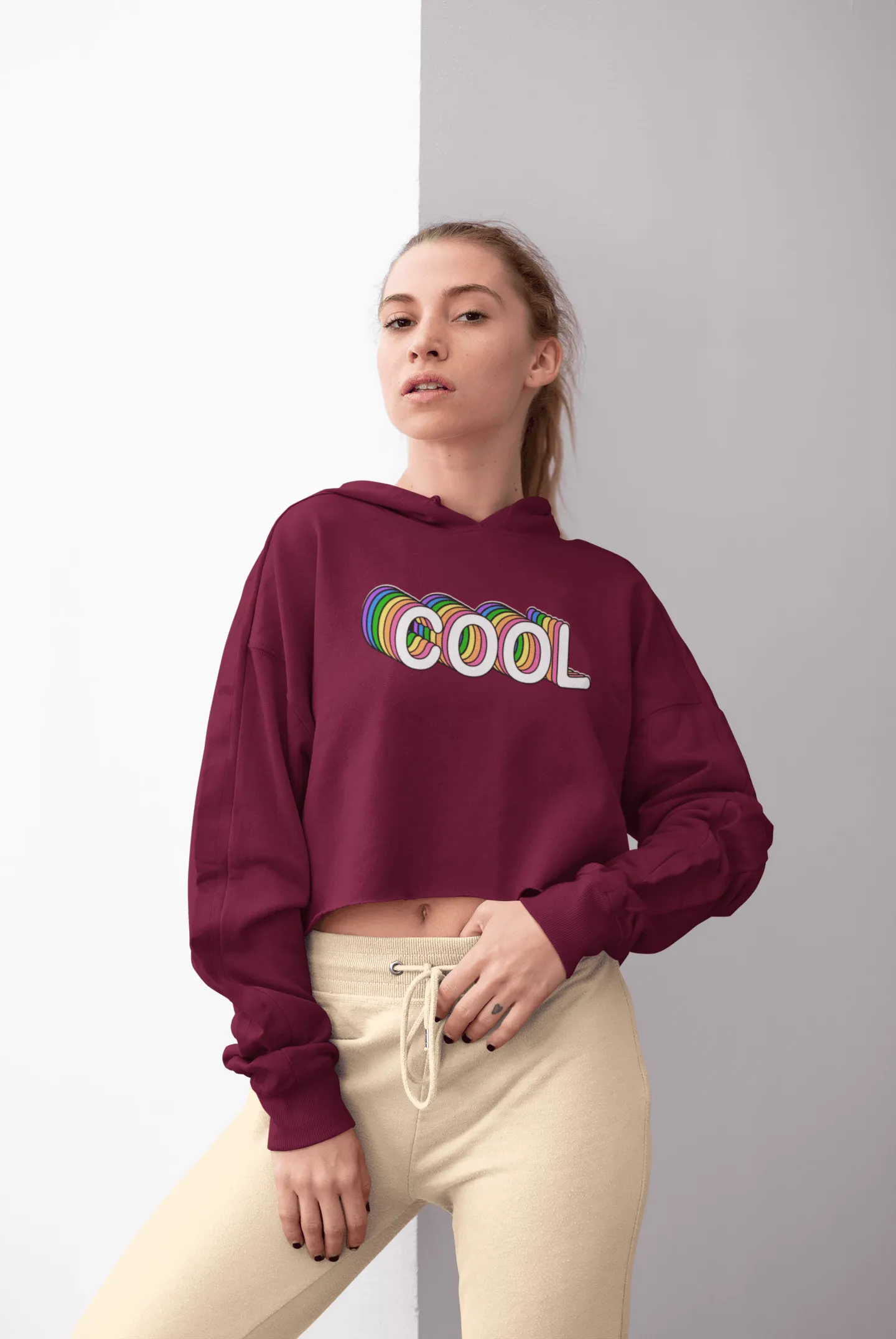 Cool Girl Crop Hoodie for Women 26