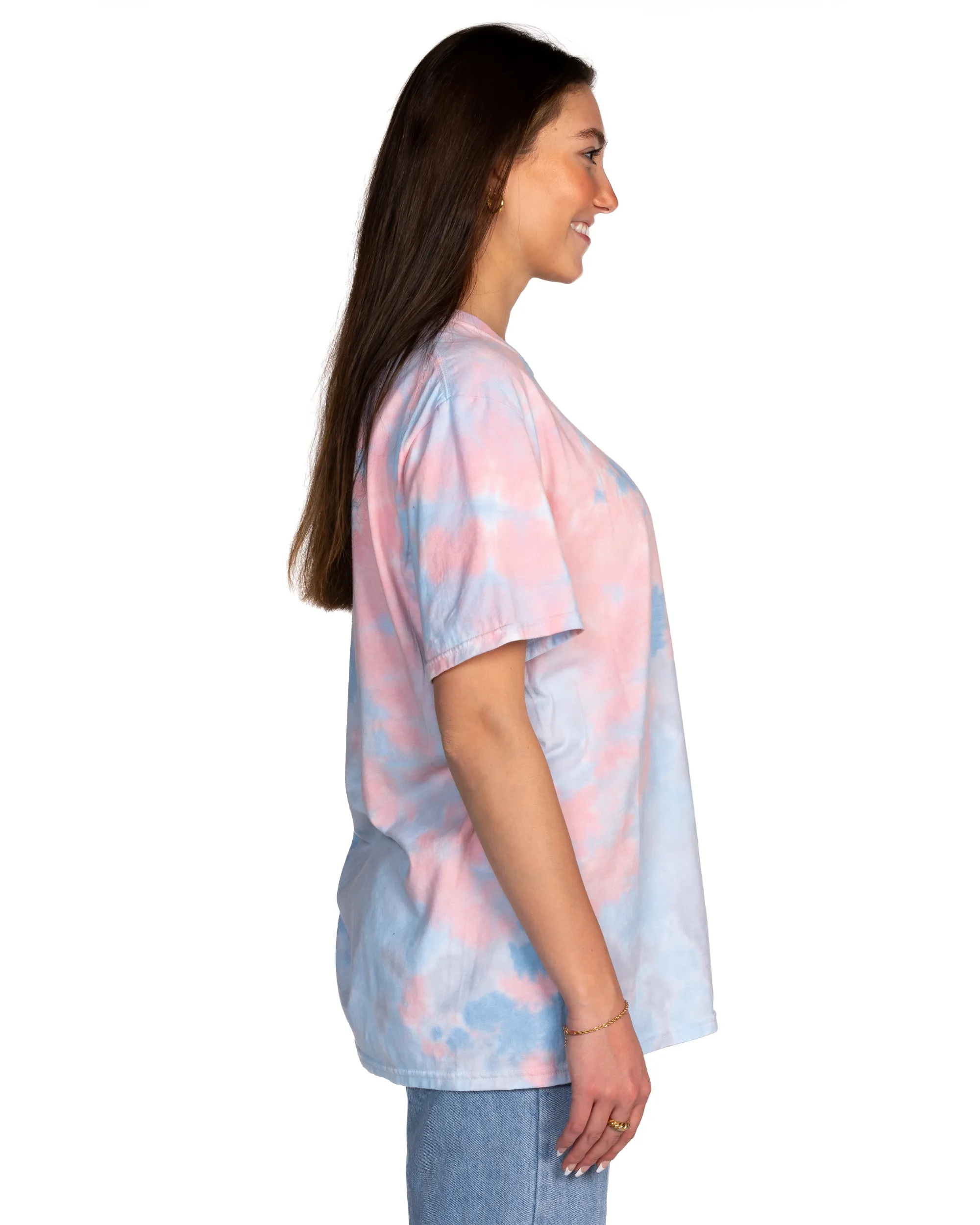 Dream Cloud Dye Tees - Coral