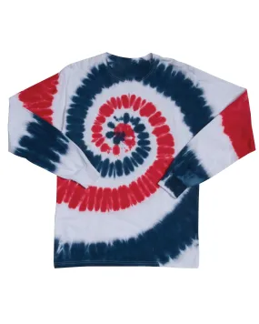 Dyenomite Deal - USA Spiral Tie Dye Long Sleeve Tee