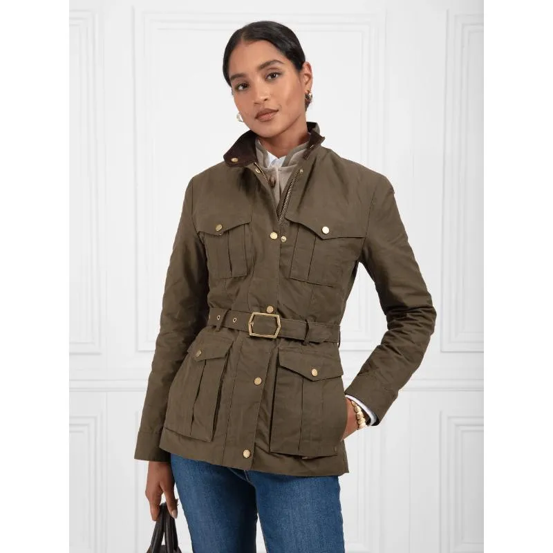 Fairfax & Favor Sadie Wax Safari Ladies Jacket - Khaki