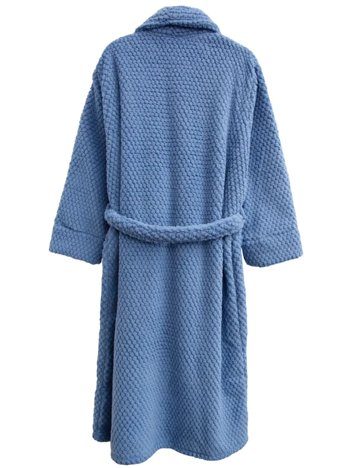 FLEECE ROBE MARINE