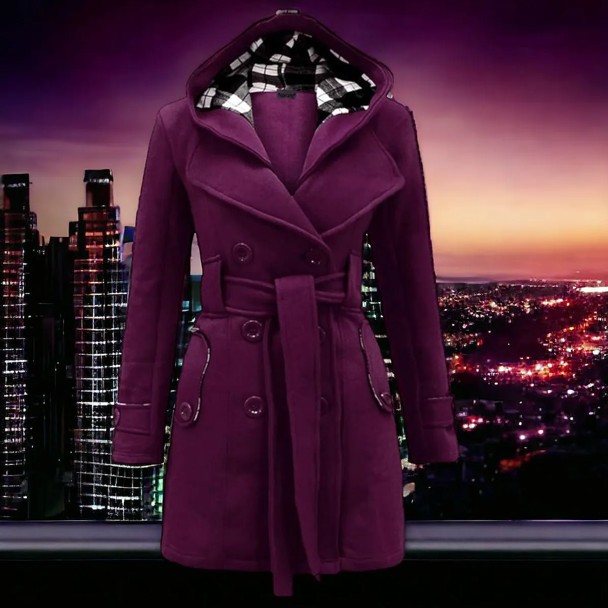 Joséphine™- Elegant Hooded Coat