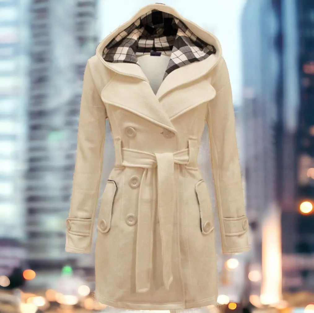 Joséphine™- Elegant Hooded Coat