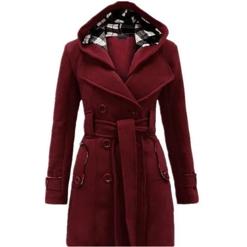 Joséphine™- Elegant Hooded Coat