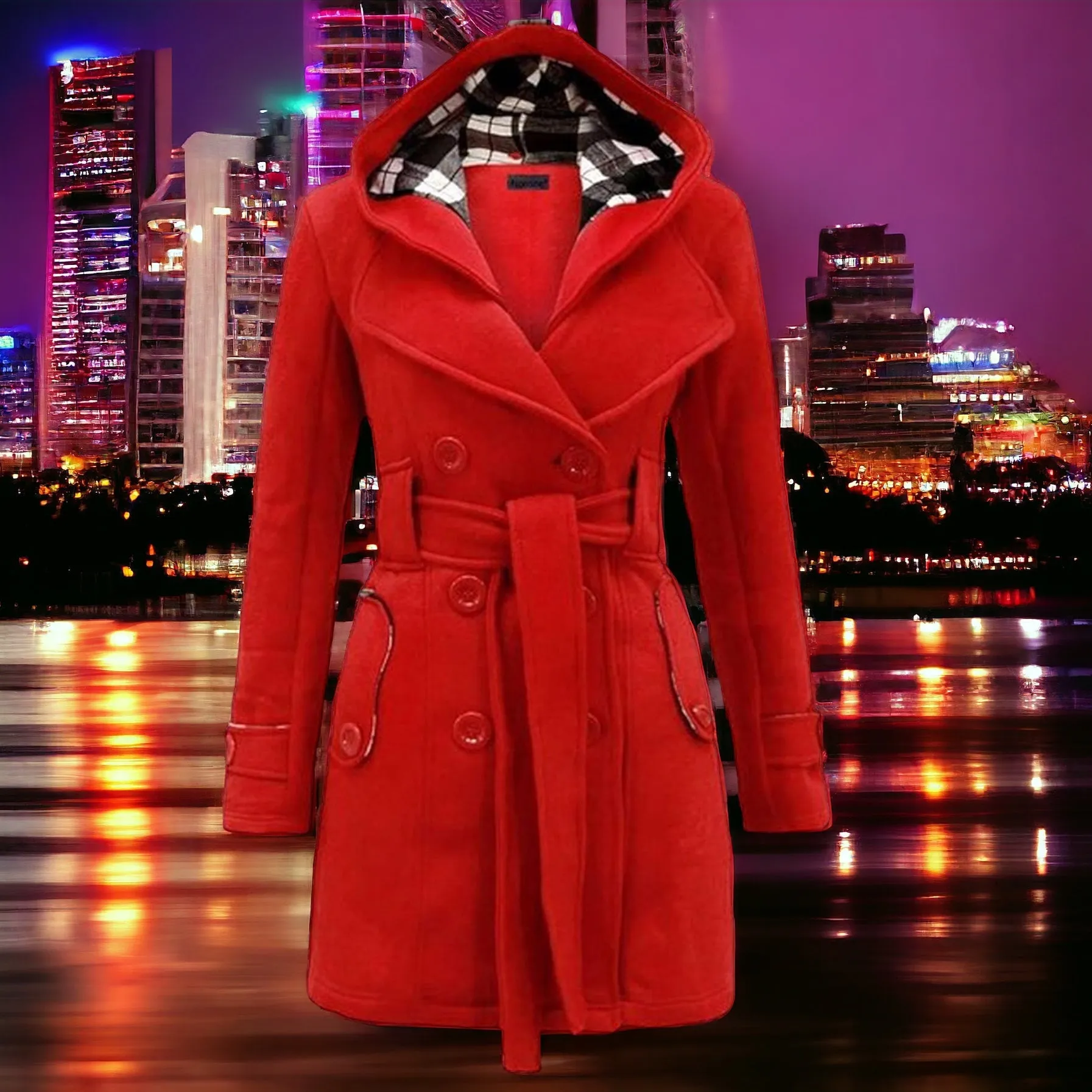 Joséphine™- Elegant Hooded Coat