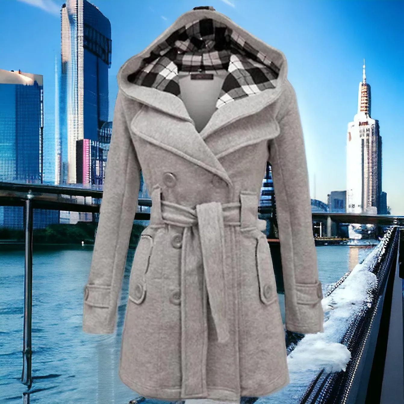 Joséphine™- Elegant Hooded Coat