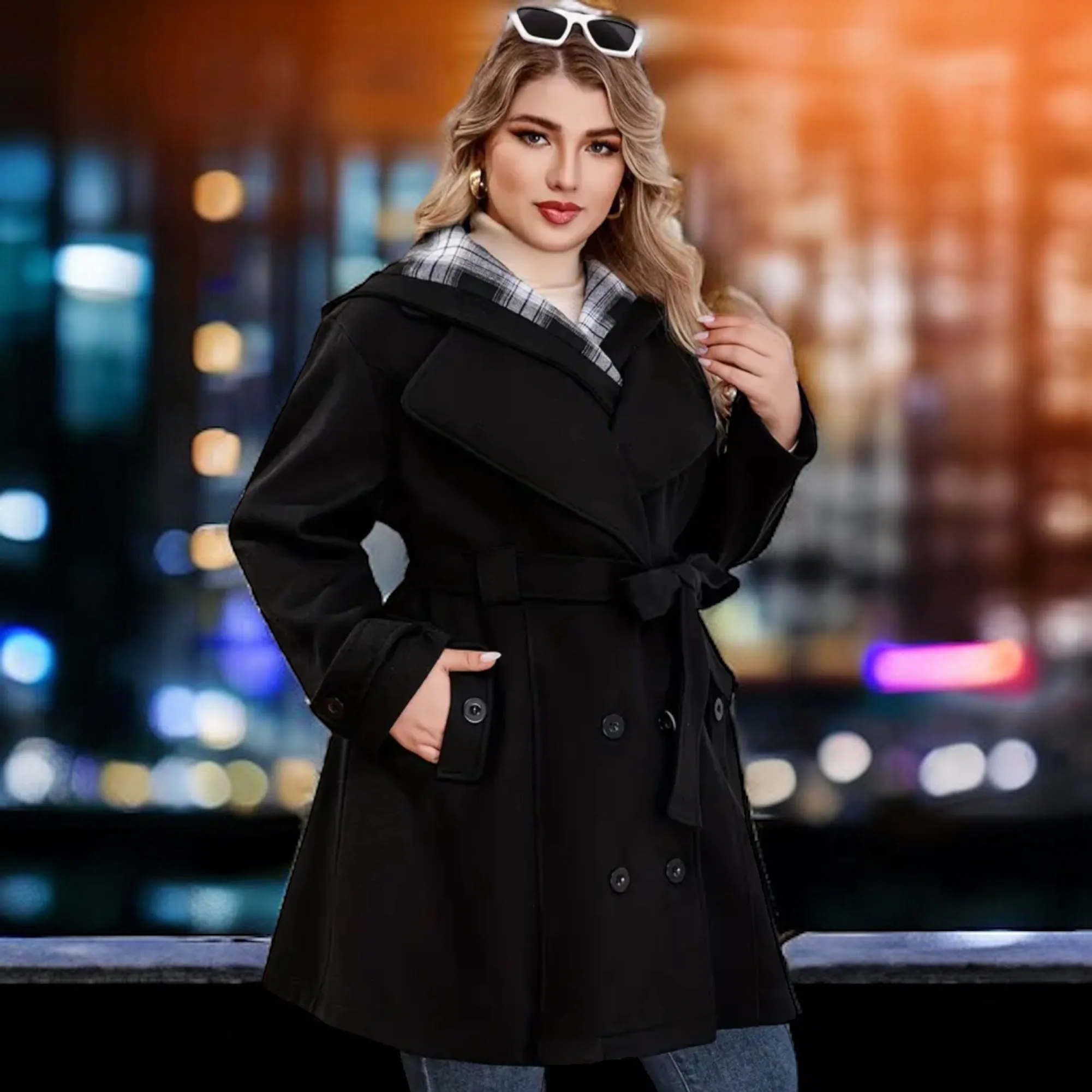 Joséphine™- Elegant Hooded Coat