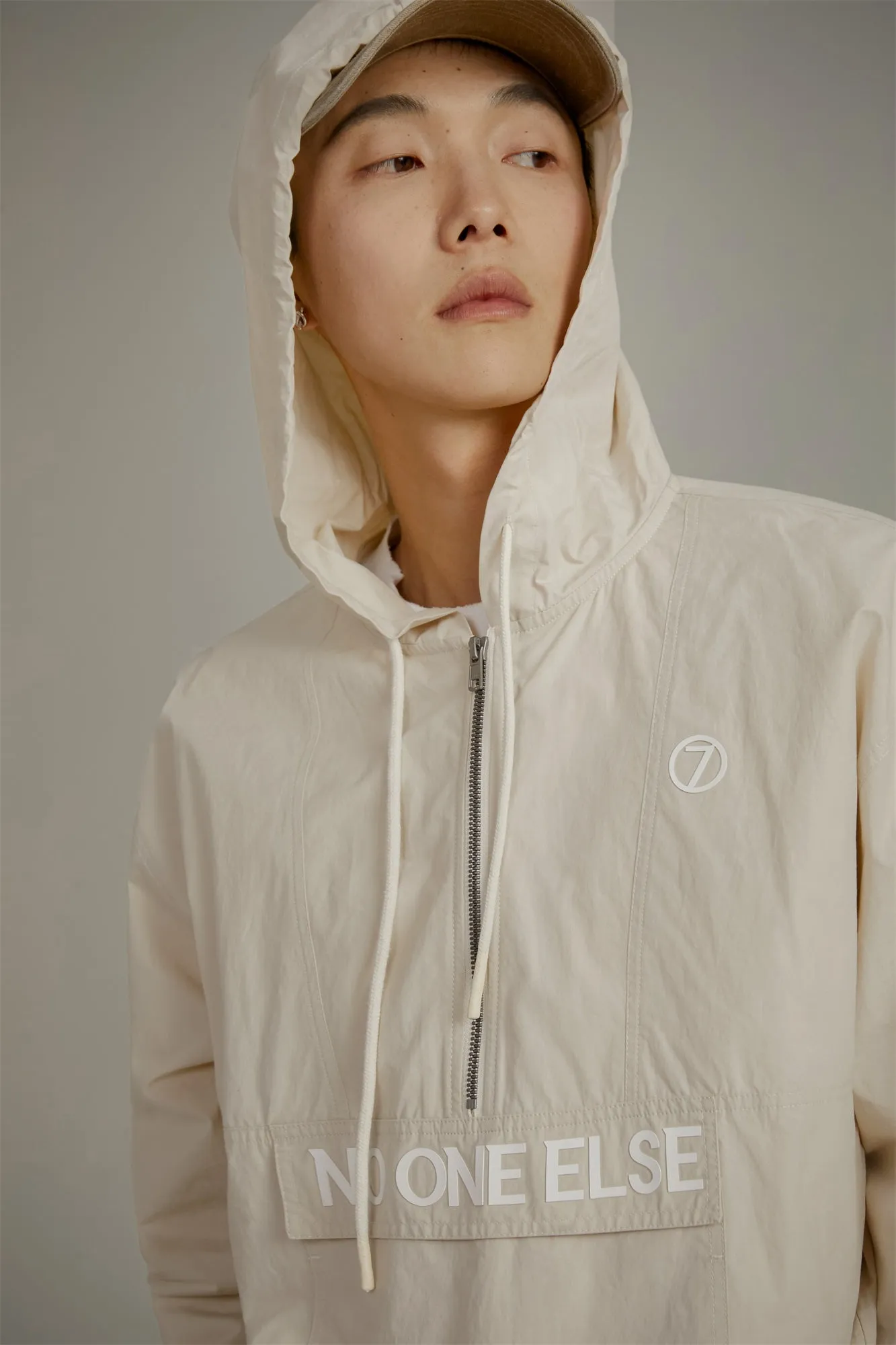 Loose Fit Hooded Anorak Jacket