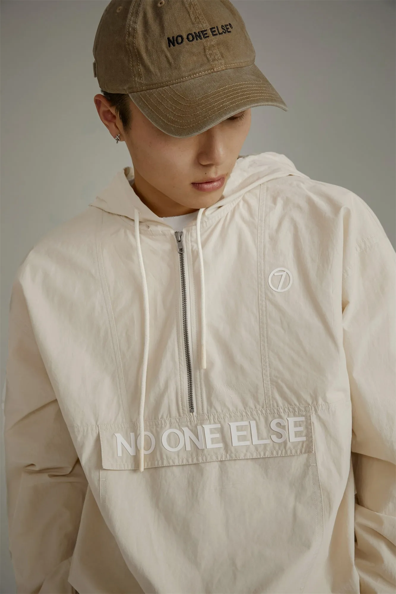 Loose Fit Hooded Anorak Jacket