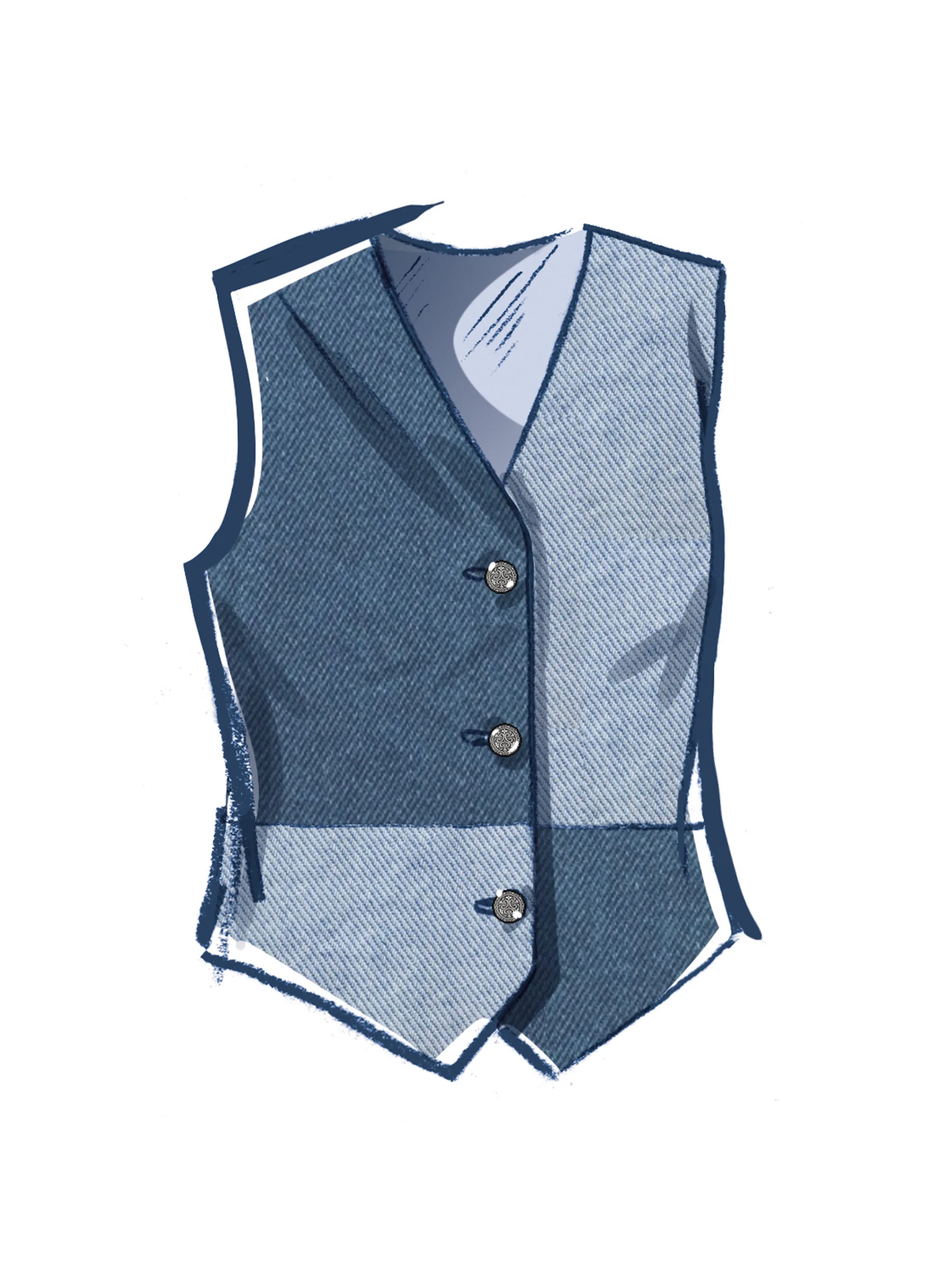 McCall's sewing pattern M8442 Misses' and Men's Lined Vests