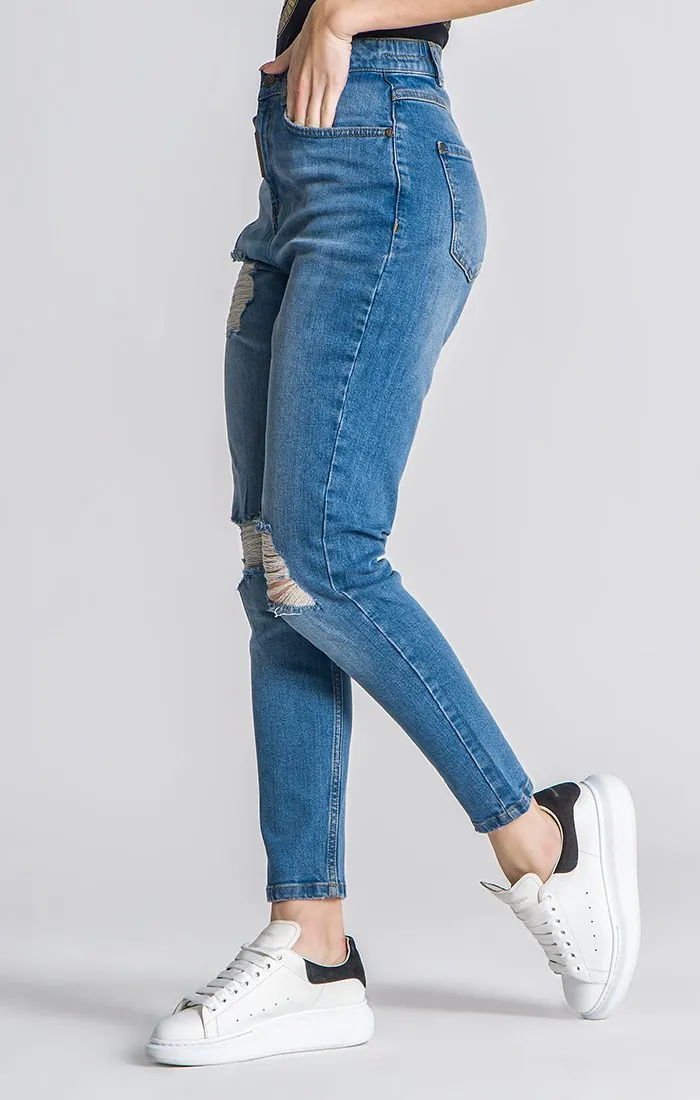 Medium Blue Core Mom Fit Jeans