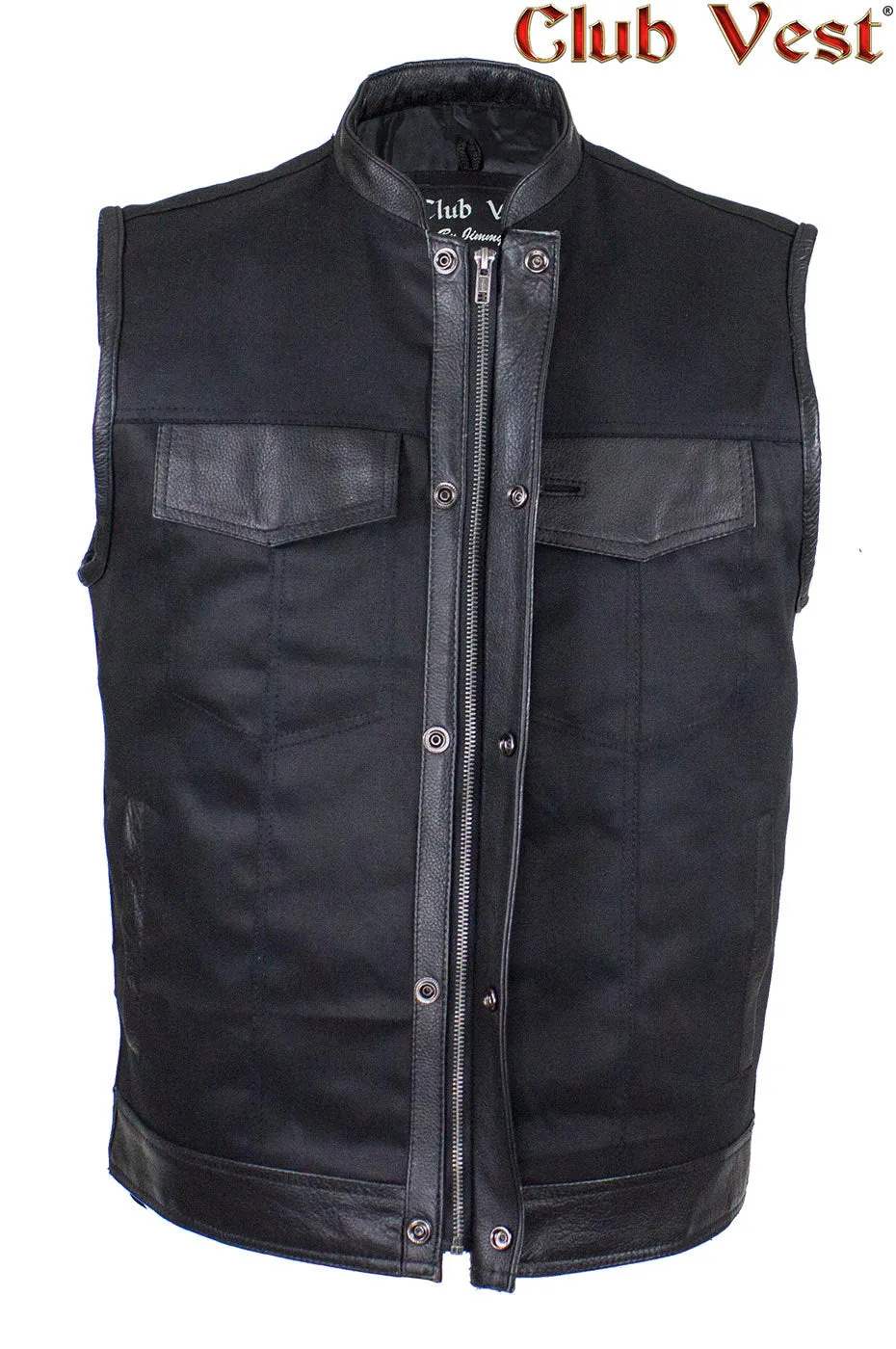 Men's Black Denim Vest by Club Vest®