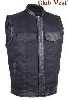 Men's Black Denim Vest by Club Vest®