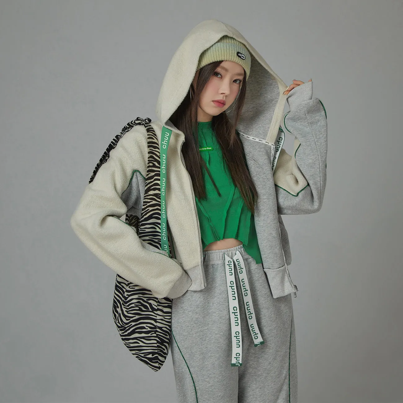 Miss Sporty Cropped Hoodie