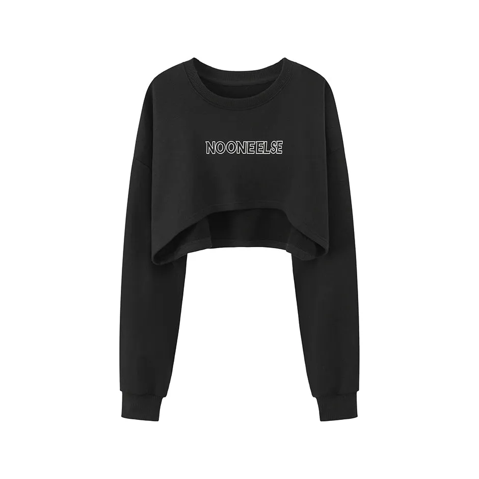 No Caption Needed Cropped Sweatshirt