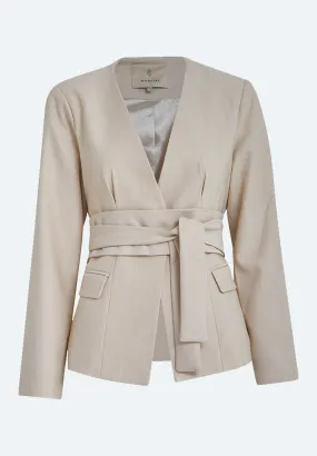 PCTashia Fitted Blazer - Safari Sand