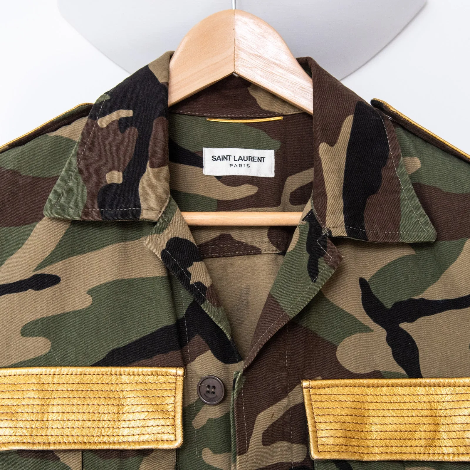 Saint Laurent Camouflage Safari Jacket