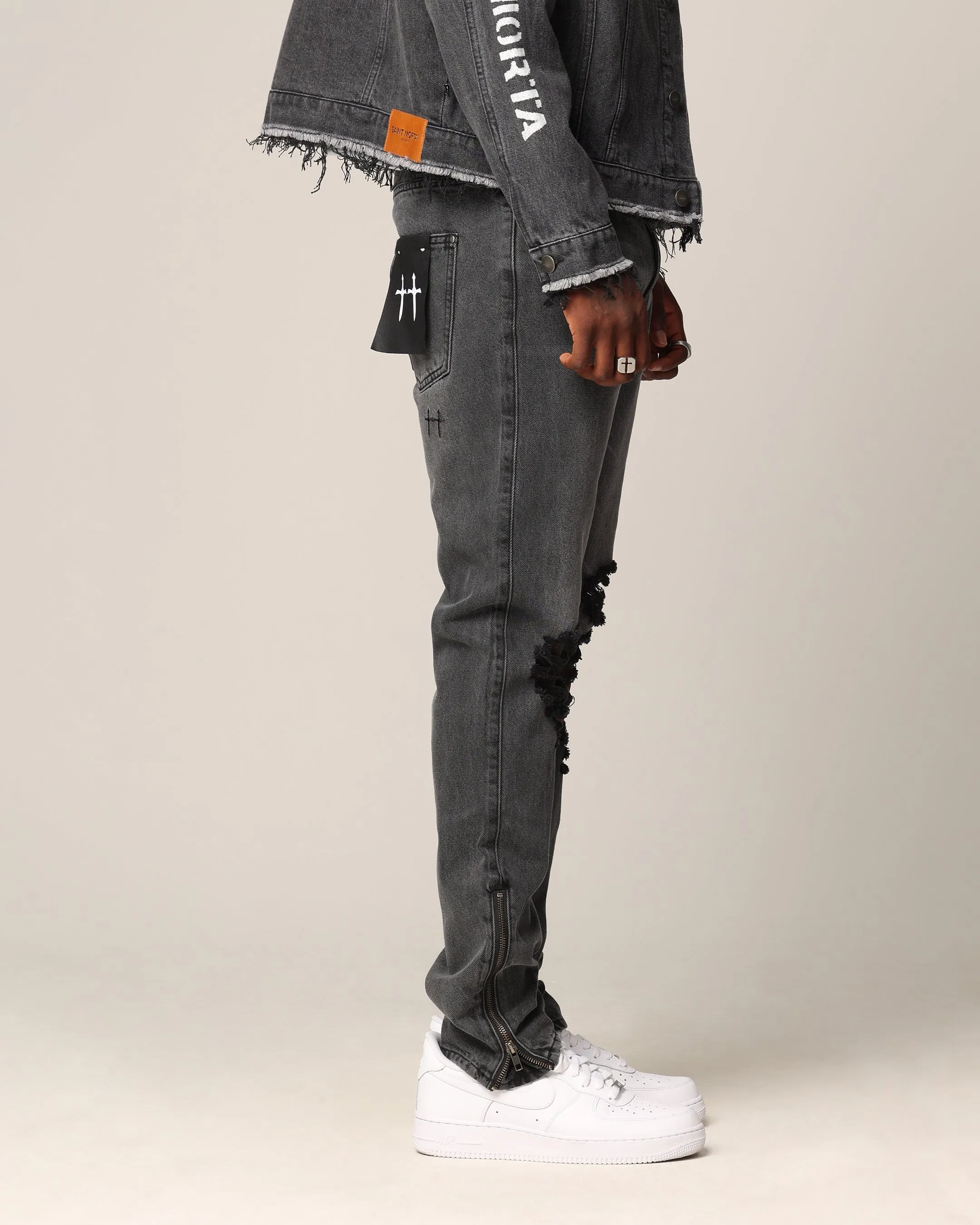 Saint Morta Deadbeat Fimi Jeans Grey Ash