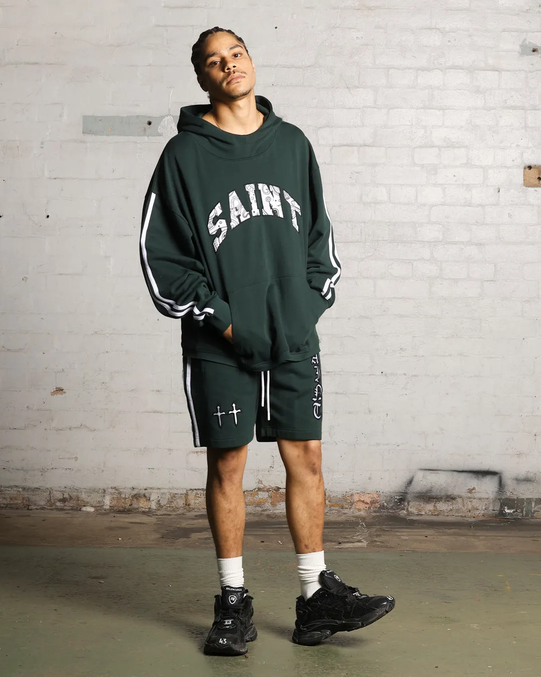 Saint Morta Fallen Sweat Shorts Stadium Green