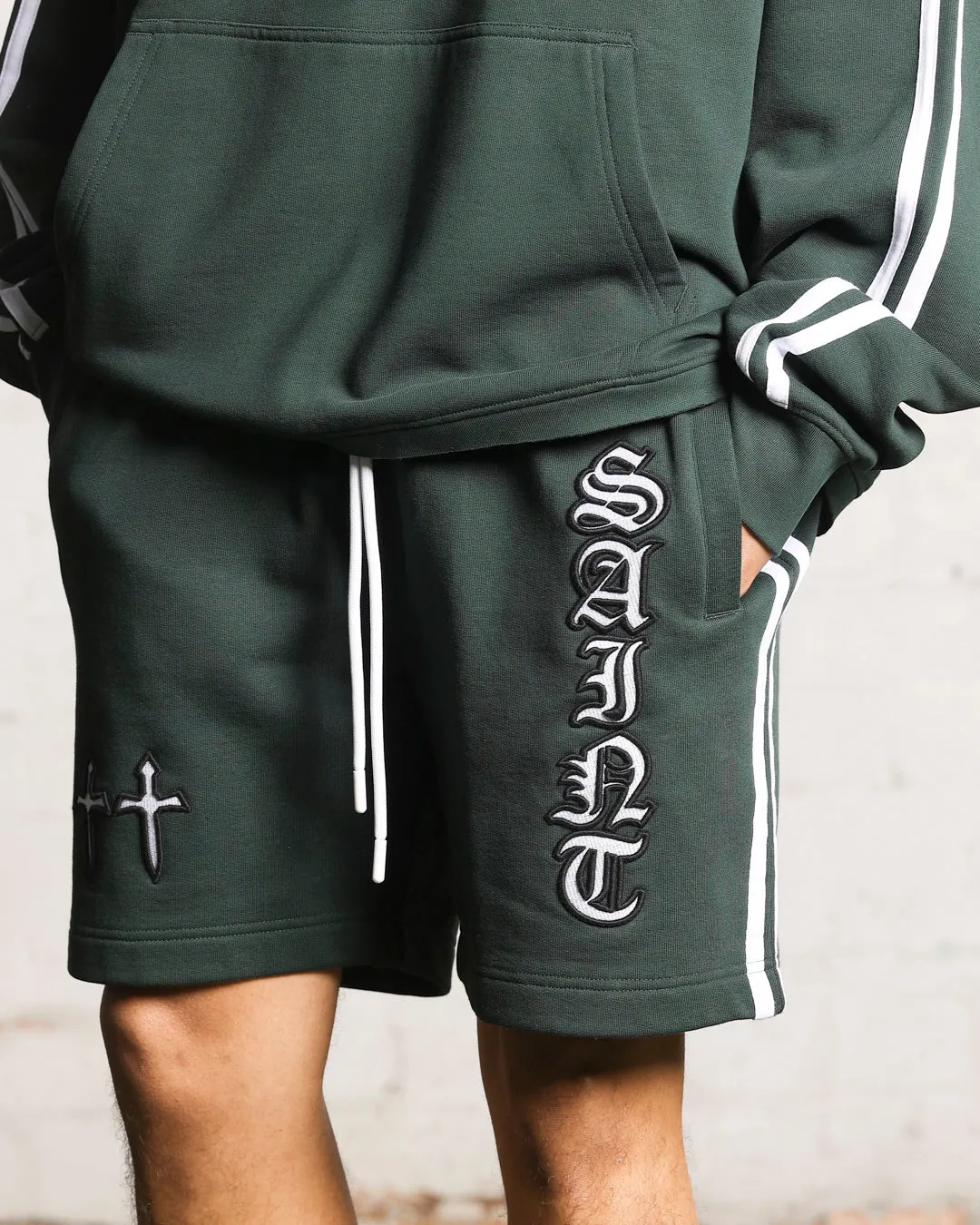 Saint Morta Fallen Sweat Shorts Stadium Green