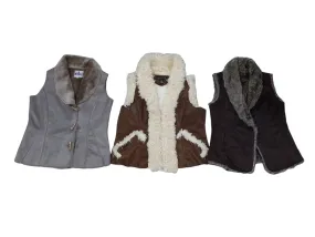 Sherpa & Afghan style Vests Mix - 12 pcs - 18/10/24