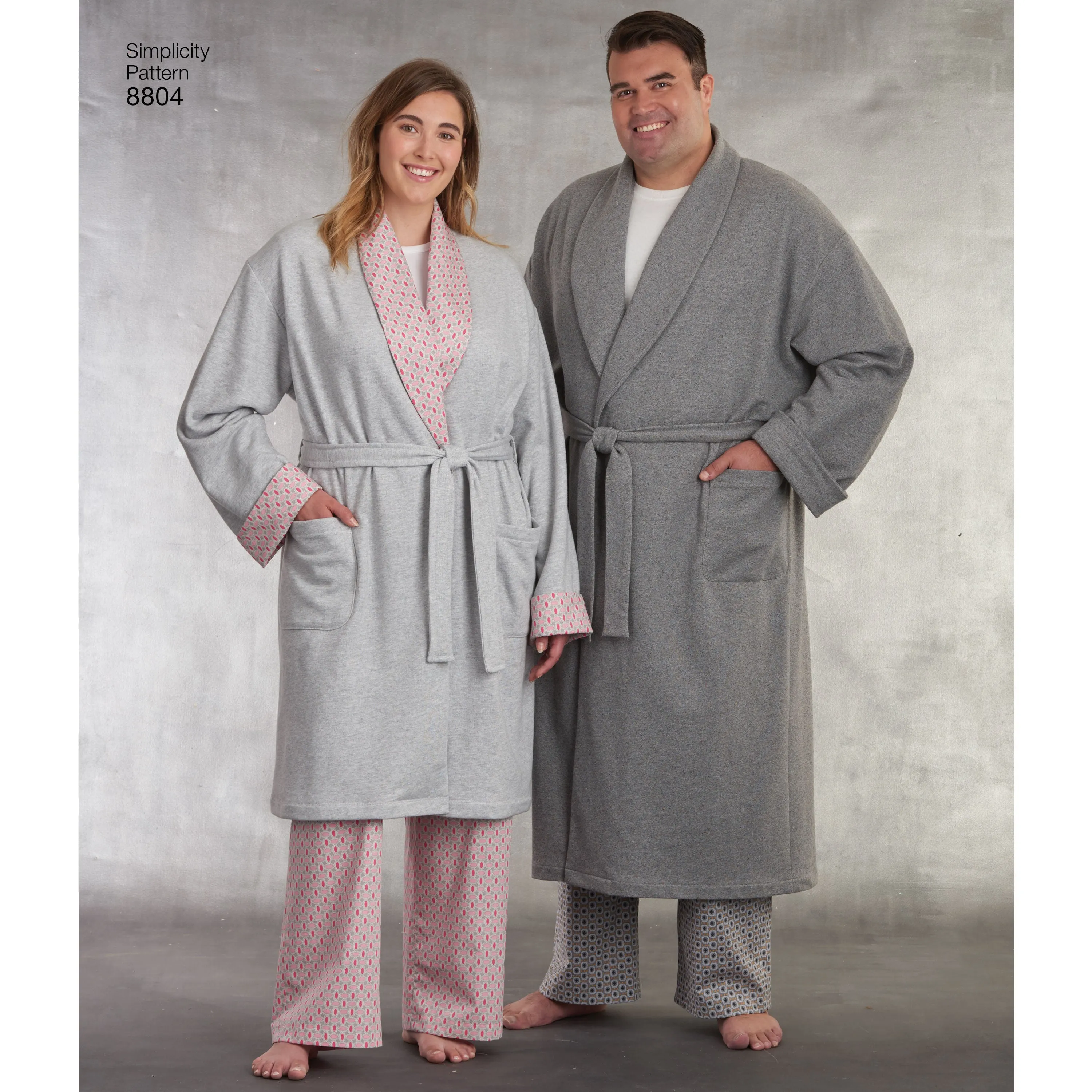 Simplicity Pattern 8804 Women's and Men's Robe and Pants