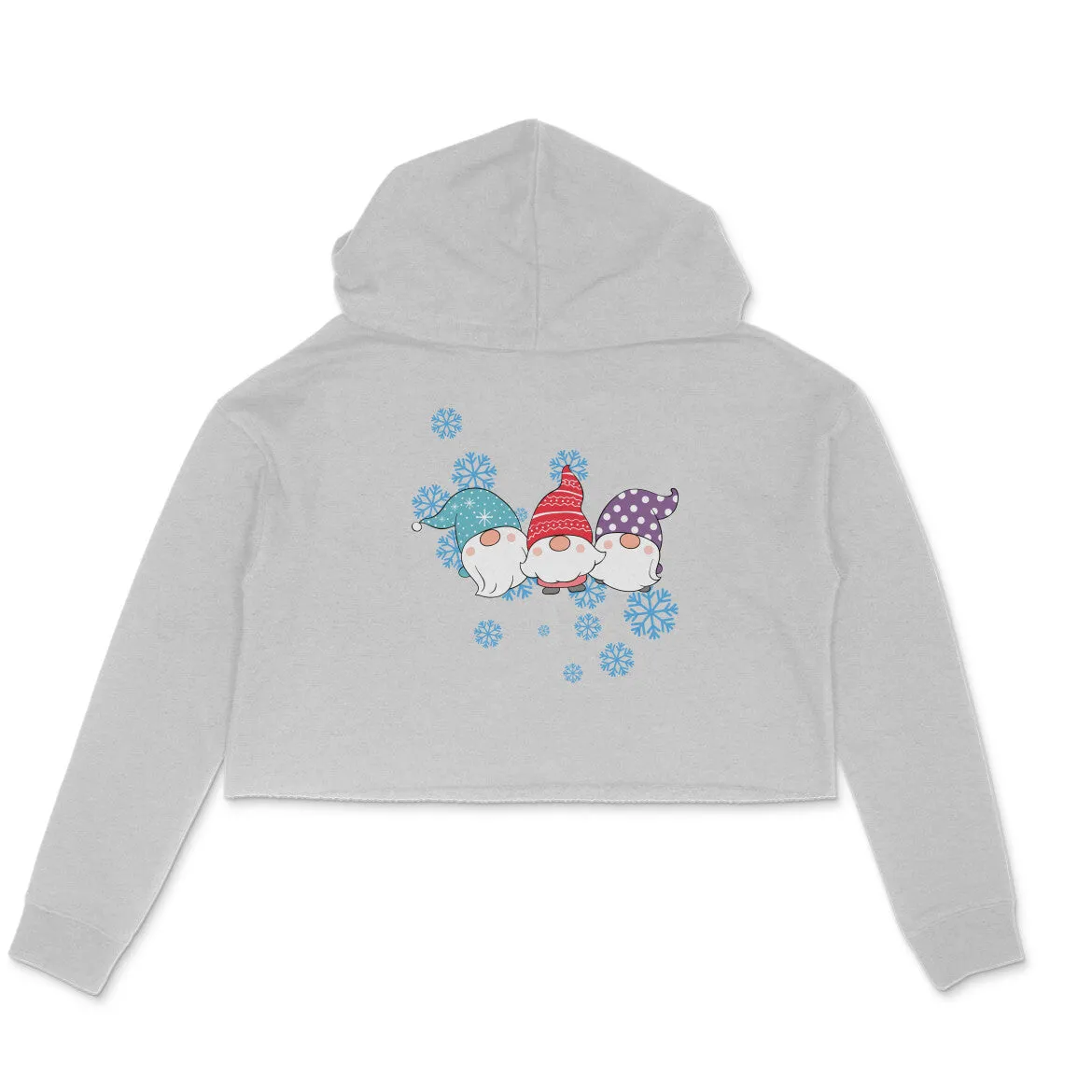 Snowflakes - Female Crop Hoodies