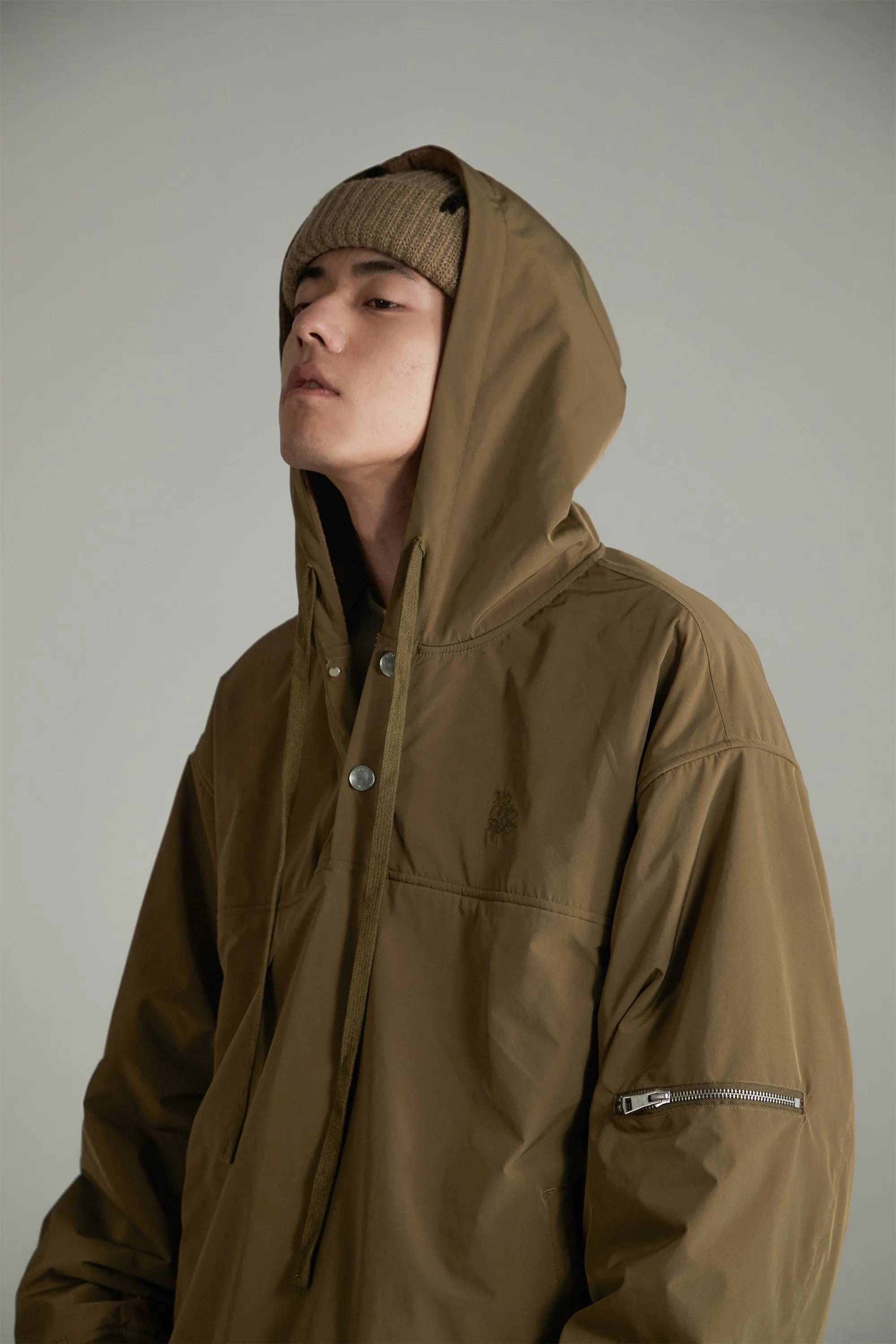 String Hooded Jacket