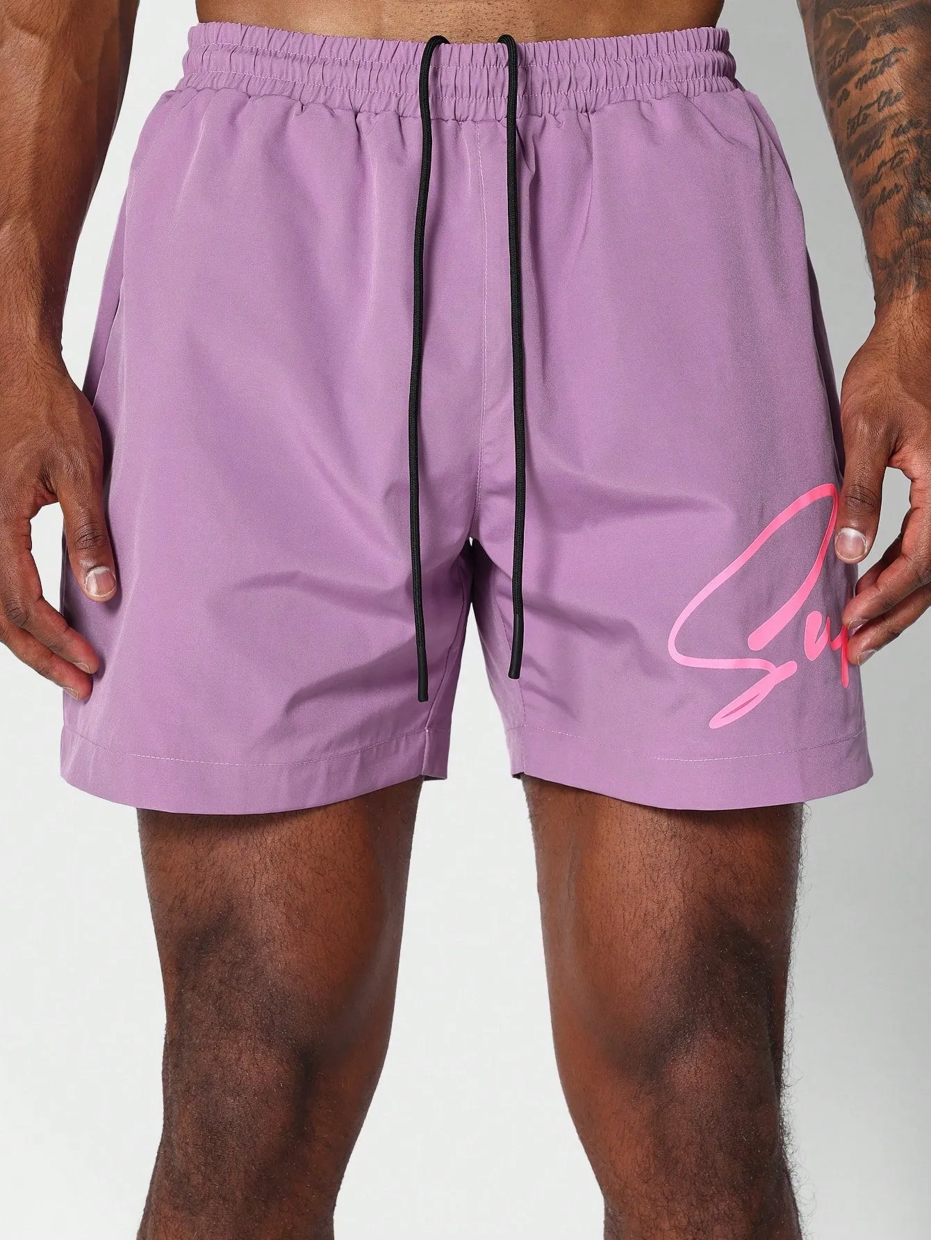 Swim Short With Graphic For Daily Wear