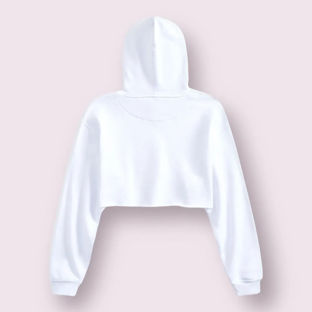 TS8000 | WOMEN'S RAW EDGE CROP HOODIES