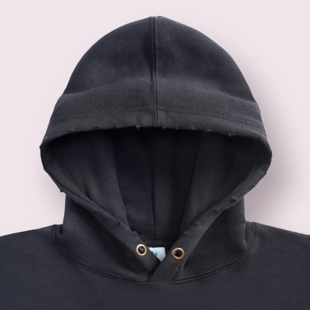 TS8000 | WOMEN'S RAW EDGE CROP HOODIES