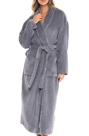 Women's Classic Winter Robe, Plush Fleece Bathrobe