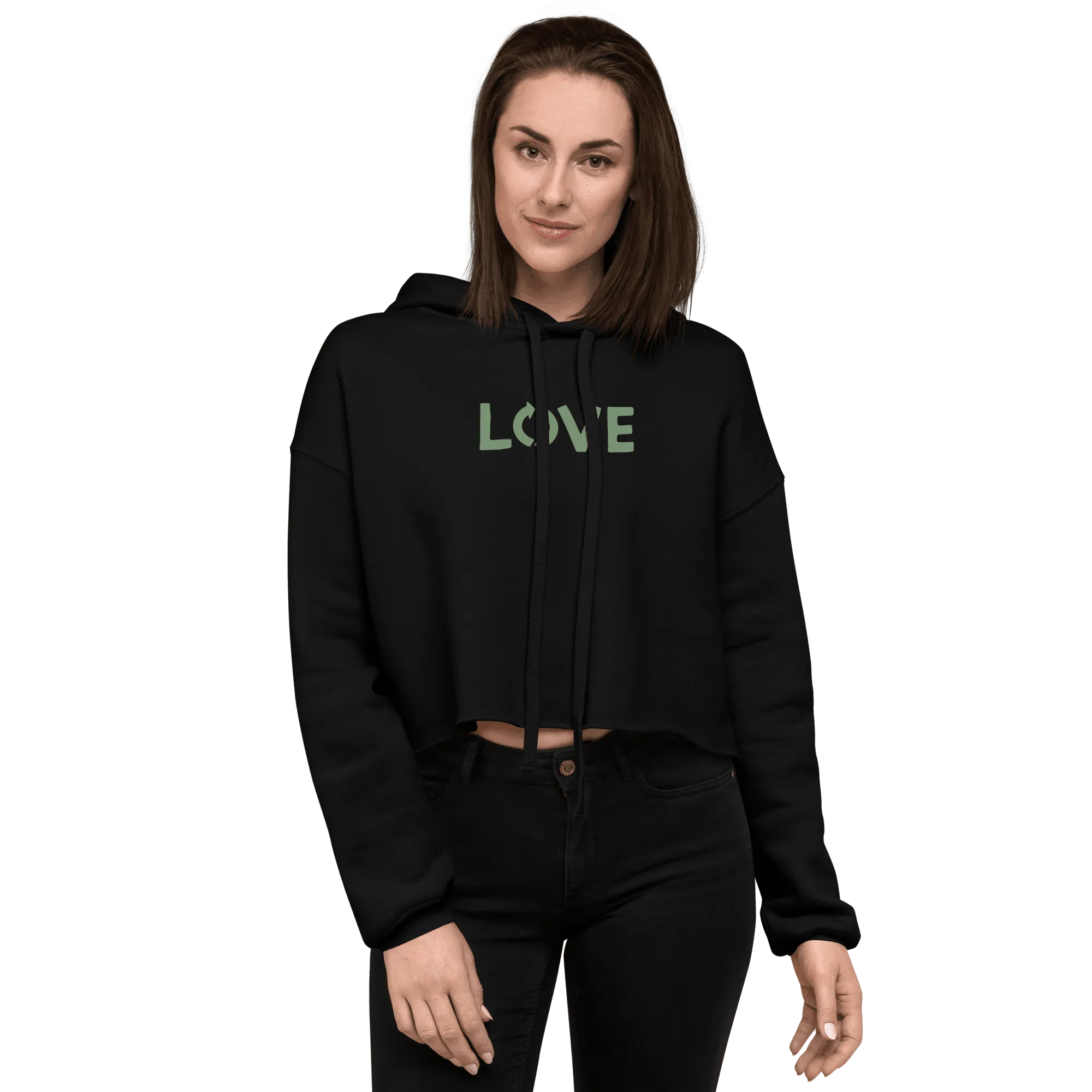 Women's Love Crop Hoodie