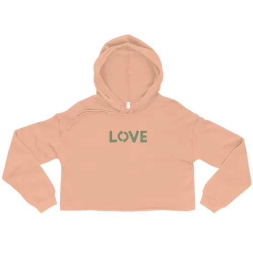 Women's Love Crop Hoodie